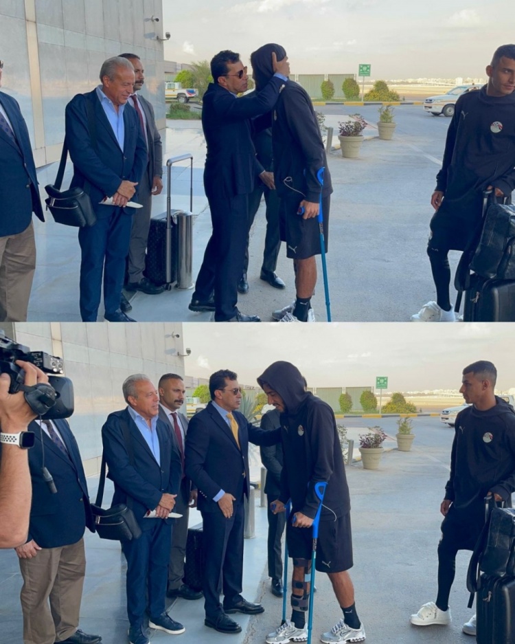 开云平台-曼市德比还能上吗？马尔穆什世预赛伤退，拄拐回到开罗